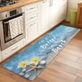 thumbnail image 1 of Life Is Better At The Beach Runner Rugs 2x6 ft Summer Ocean Starfish Flower Washable Hallway Rugs Non-Slip Floor Mats Absorbent Carpet Bedside Runners for Bedroom Kitchen Bathroom Laundry Room, 1 of 9