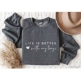 thumbnail image 1 of Life is Better With My Boys Sweatshirt, Cute Mom Sweater, Mom of Boys Shirt, In My Mom Era Shirts, Mom Life Sweaters, Mothers Bday Tshirt All Size S-5XL, 1 of 5