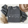 thumbnail image 1 of Life is Better With My Boys Sweatshirt, Cute Mom Sweater, Mom of Boys Shirt, In My Mom Era Shirts, Mom Life Sweaters, Mothers Bday Tshirt All Size S-5XL, 1 of 5