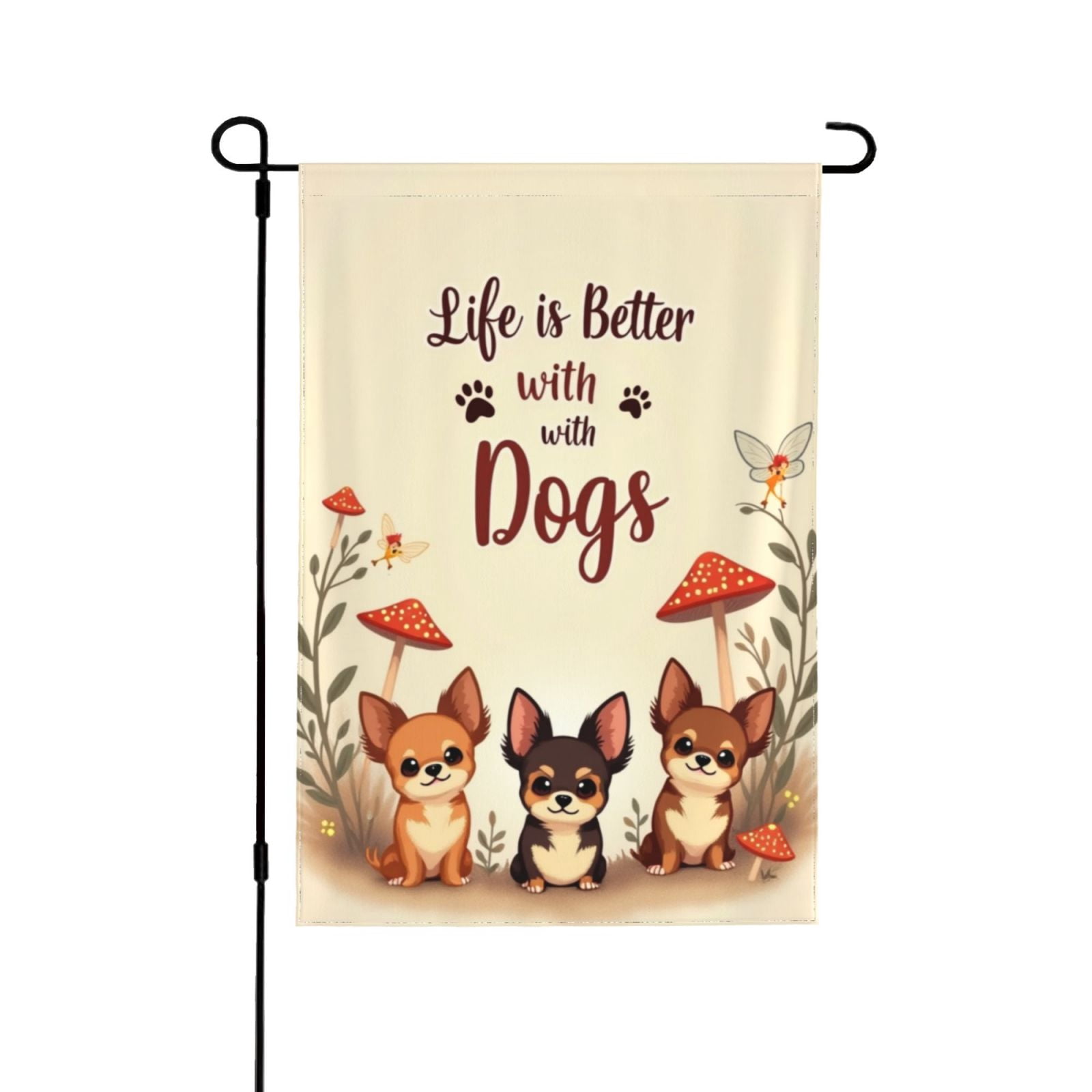 Veqzc Dog Lover Canvas Tote Bag - 'Life Is Better With Dogs' Shopping & Work Bag - View #11