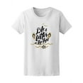 thumbnail image 1 of Life Better In Flip-Flops Summer T-Shirt Women -Image by Shutterstock, Female Large, 1 of 2