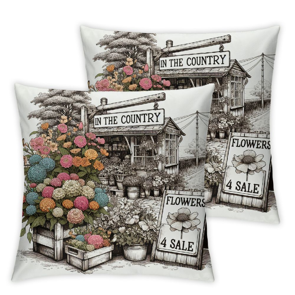 Life is Better in The Country Farm Inspirational Quote Pillow Covers