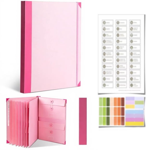 The Life Book Document Organizer - Binder for Important Documents, in Case I Go Missing Binders, Folio Document Organizer, Life Books if I Die Binders to Storing Papers, Certificates