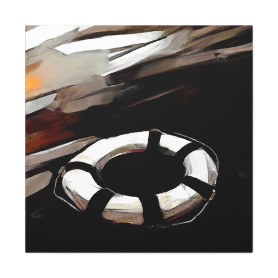 Life Buoy Abstraction - Canvas