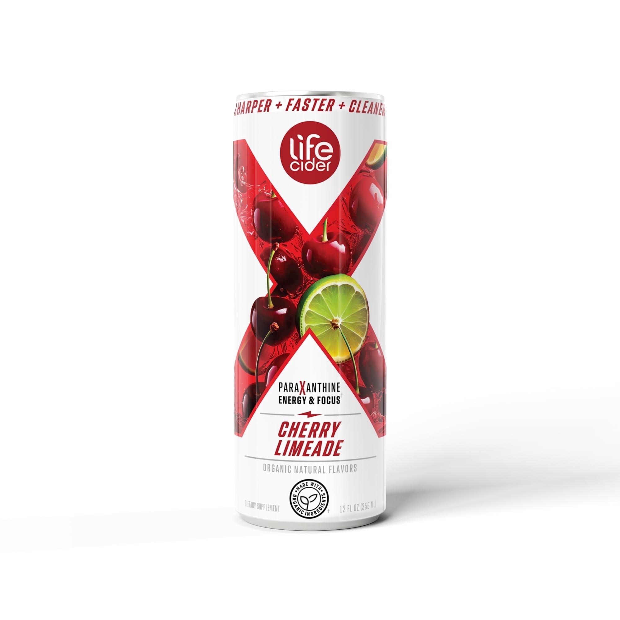 Life Cider X Cherry Limeade Energy Drink with Organic Apple Cider