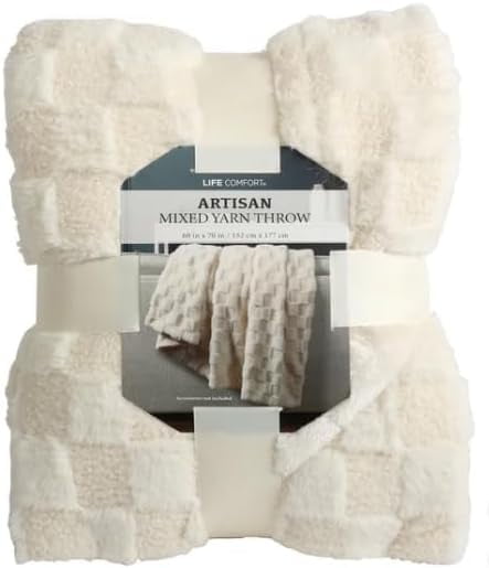Life Comfort Artisan Mixed Yarn Throw Blanket (60 in x 70 in)