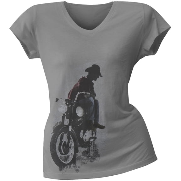 Life - Cowboy V-Neck Ladies T-Shirt - Medium