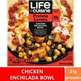 Life Cuisine Frozen Meal Chicken Enchilada Bowl, Protein Lovers