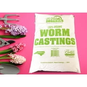 Life Cycle Organics 100% Organic Worm Castings 1 Gallon - All Natural Soil Amendment