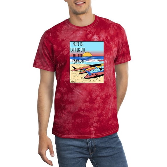 Life Different Beach Vintage Tie Dye Crystal Men -Image by Shutterstock, Male x-Large