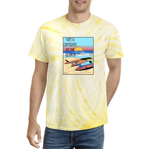Life Different Beach Vintage Tie Dye Cyclone Men -Image by Shutterstock, Male Small