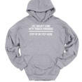 thumbnail image 1 of Life Doesn't Come With Trigger Warnings Hooded Sweatshirt Hoodie Motivational - Heather Grey, XL, 1 of 1