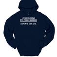 thumbnail image 1 of Life Doesn't Come With Trigger Warnings Hooded Sweatshirt Hoodie Motivational - Navy, L, 1 of 1