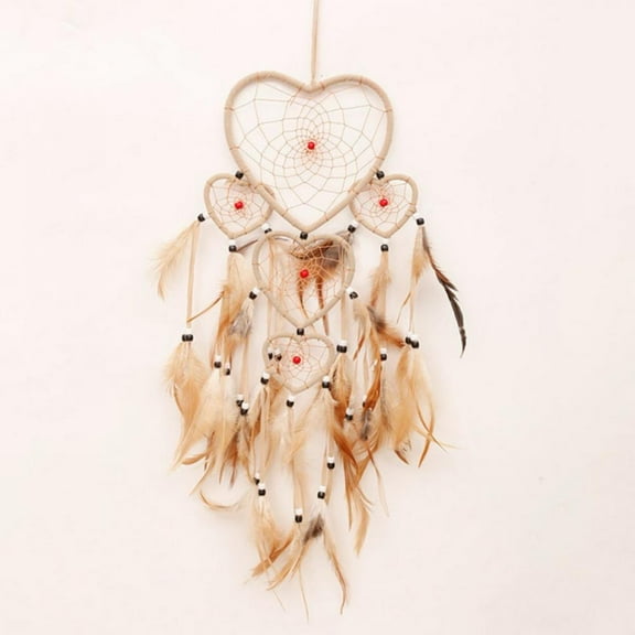 Life Dream Catcher Wall Decor, with Rainbow Healing Crystal Stone Handmade Black Feather DreamCatchers - for Bedroom Home Decor
