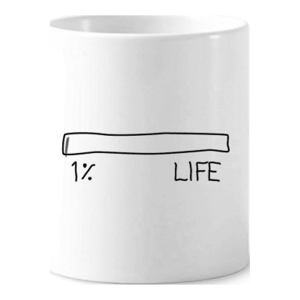 Life Energy Progress Bar Hundredth Newborn Baby Toothbrush Pen Holder