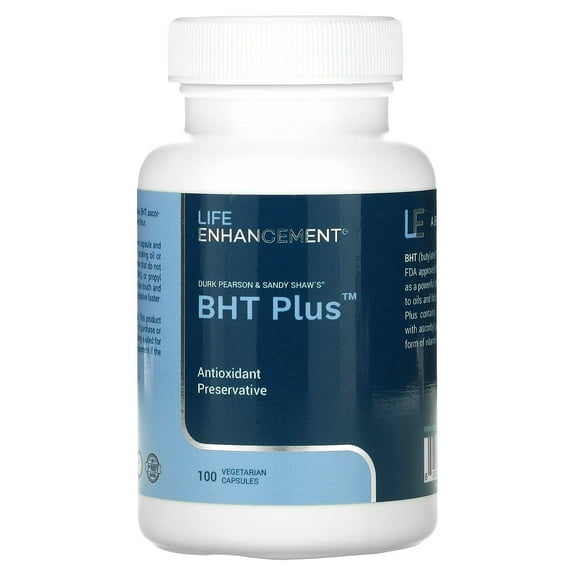 Life Enhancement Durk Pearson & Sandy Shaw's BHT Plus, 100 Vegetable Capsules