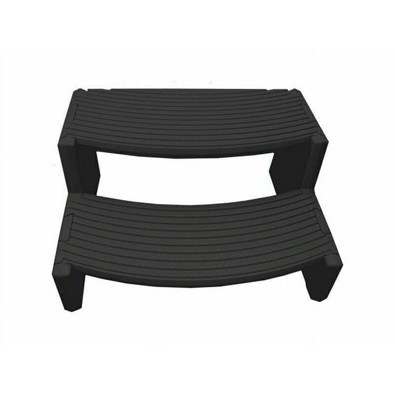 Black Polypropylene 19.7 x 16 in. Spa Step