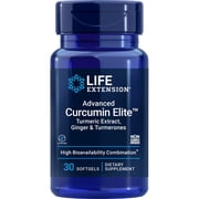 Life Extension Advanced Curcumin Elite  Turmeric Extract, Ginger & Turmerones - Gluten-Free, Non-GMO - 30 Softgels