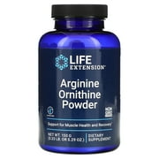 Life Extension Arginine Ornithine Powder - Provides support for healthy muscle health & recovery - Gluten-Free, Non-GMO - 150 Grams