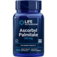 thumbnail interactive-video image 1 of Life Extension Ascorbyl Palmitate 500 mg – Fat-Soluble Vitamin C Supplement for Immune Support and Healthy Aging – Water-Soluble – Gluten-Free, Non-GMO, Vegetarian – 100 Capsules, 1 of 11