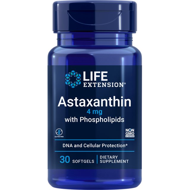 Life Extension Astaxanthin with Phospholipids, 4 mg For Healthy Eyes