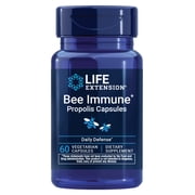 Life Extension Bee Immune Propolis Capsules Healthy Immune Support Gluten-Free Non-GMO 60 Count