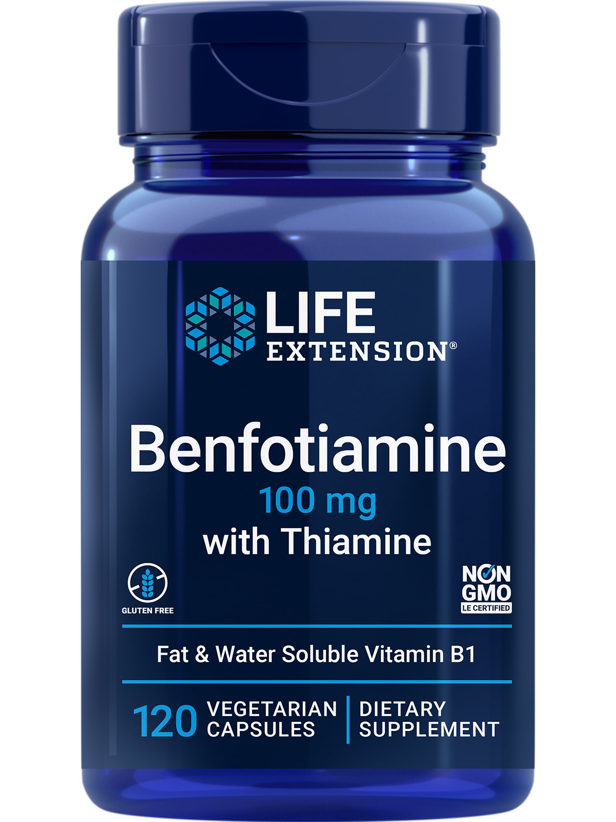 Life Extension Benfotiamine with Thiamine, 100 mg Fat & Water Soluble