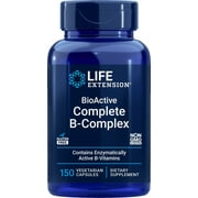 Life Extension BioActive Complete B-Complex, 150 Vegetarian Capsules