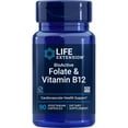 thumbnail interactive-video image 1 of Life Extension® BioActive Folate & Vitamin B12, 680 mcg folate, 300 mcg vitamin B12, nerve, gut health, 90 capsules, 1 of 10
