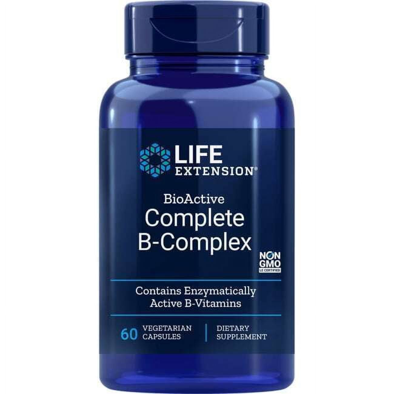 BioActive Complete B-Complex Vegetarian Capsules for Energy and Wellness
