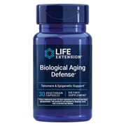 Life Extension  Biological Aging Defense, Healthy Aging Support, DNA methylation, telomere Supplement, Scarlet beebalm, Gluten-Free, Non-GMO, Vegetarian, 30 Capsules