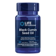 Life Extension Black Cumin Seed Oil, black cumin, immune health support, whole-body health, healthy aging, gluten free, non-GMO, 60 softgels