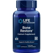 Life Extension Bone Restore – Helps Maintain Healthy Bone Density - Calcium, Vitamin D3, Magnesium, Zinc, Boron and Other Bone-Healthy Minerals - Non-GMO, Gluten-Free – 120 Capsules