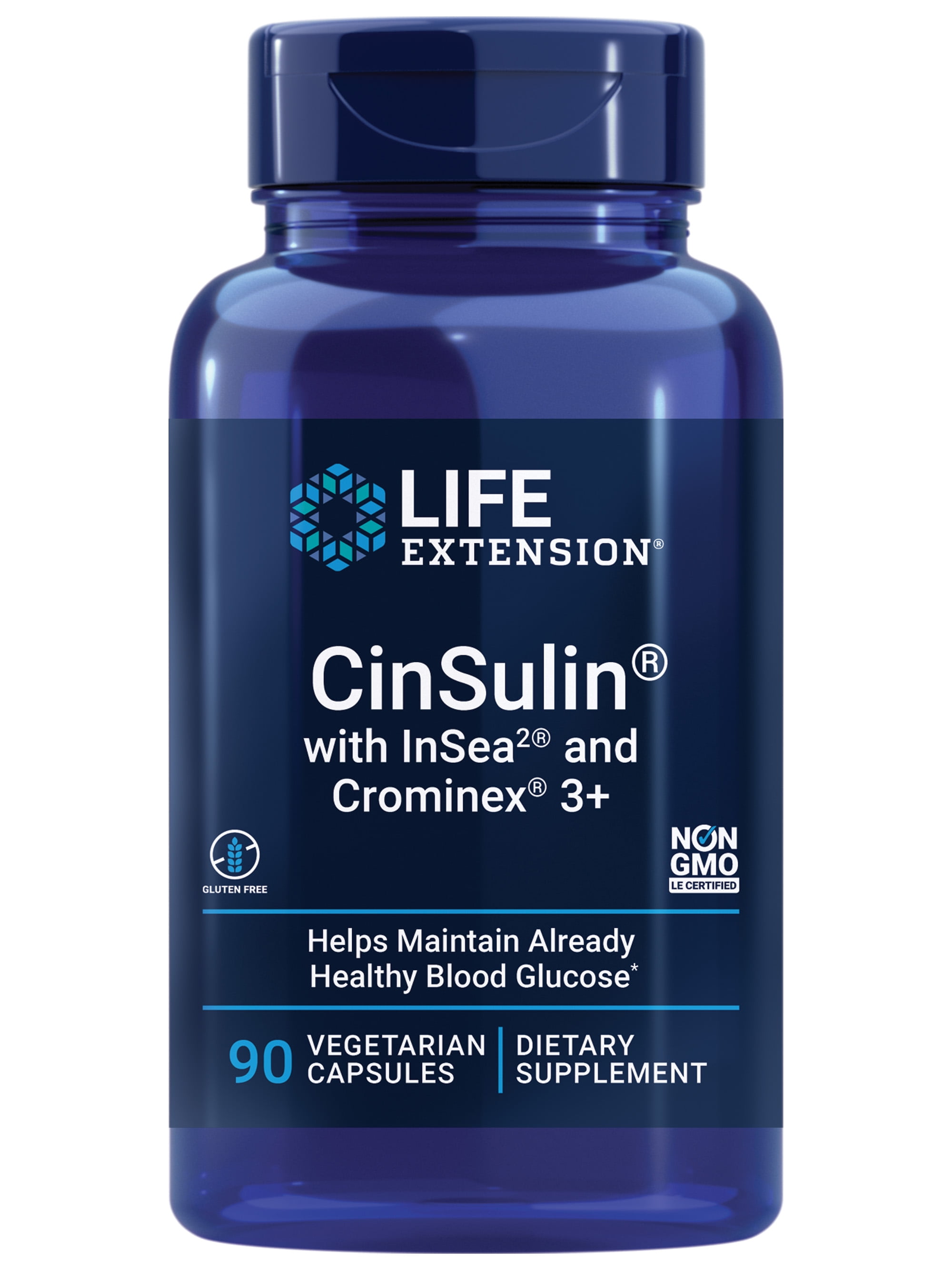 Life Extension CinSulin with InSea2 and Crominex 3+, chromium, cinnamon