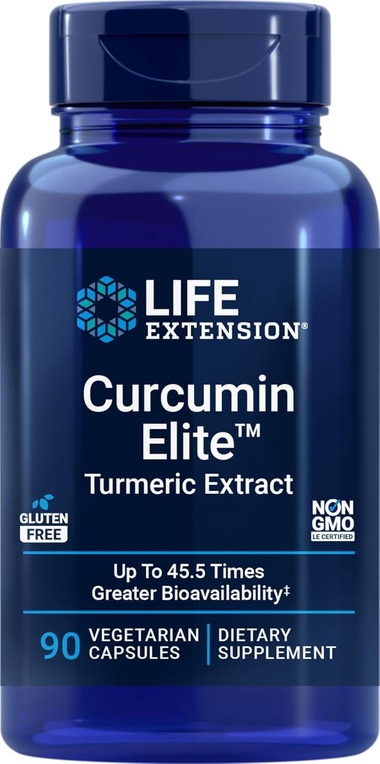 Life Extension Curcumin Elite Turmeric Extract, 90 Vegetarian Capsules
