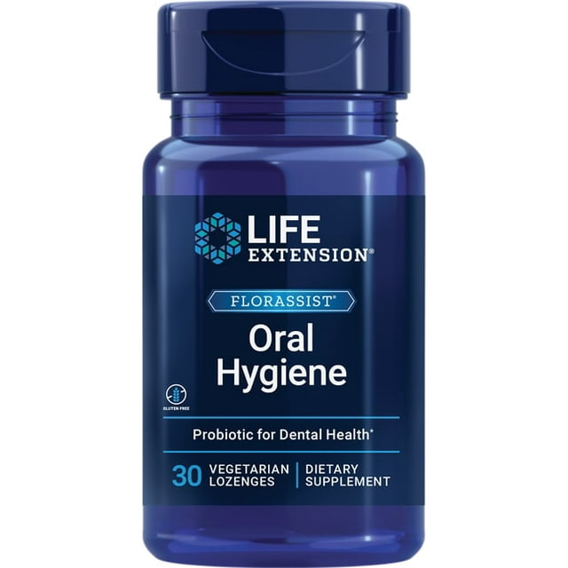 Life Extension FLORASSIST Oral Hygiene – Probiotic, Promotes Overall Oral Health – Gluten-Free, Vegetarian – 30 Lozenges
