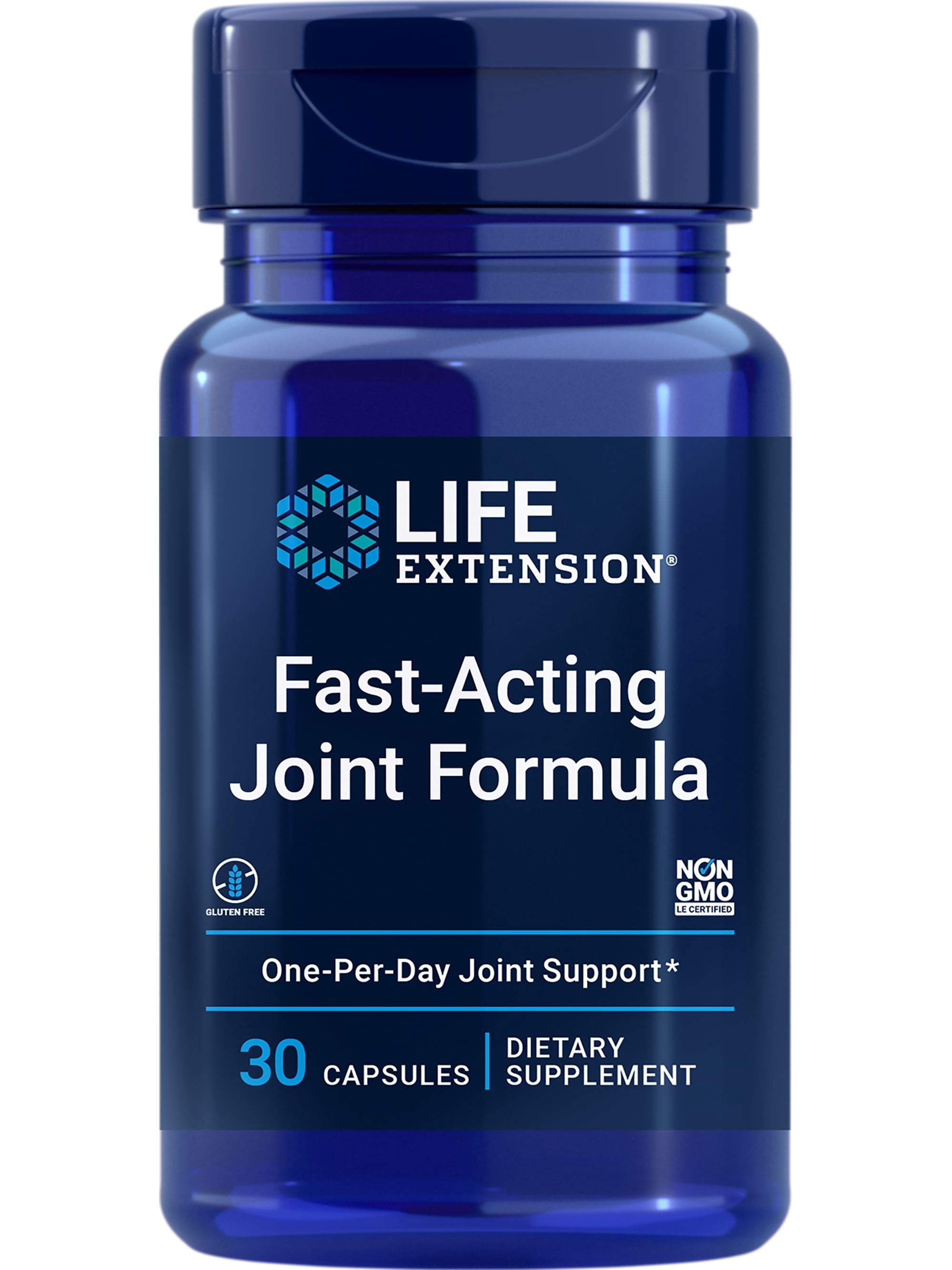 Life Extension Fast-Acting Joint Formula – Advanced Joint Health Support Supplement for Men & Women - for Joint Discomfort & Inflammation response – Non-GMO, Gluten-Free - 30 Capsules