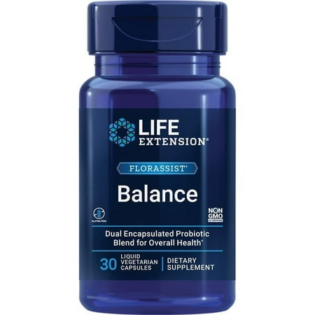Life Extension FLORASSIST Balance, 30 Liquid Vegetarian Capsules