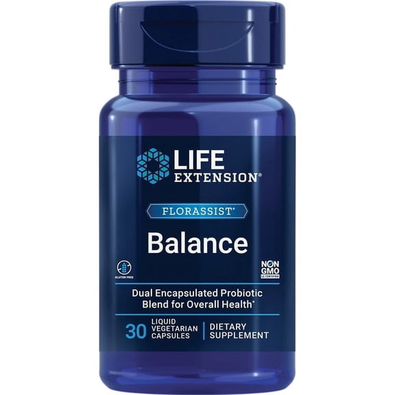 FLORASSIST Balance, 30 Liquid Vegetarian Capsules, Life Extension