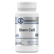 Life Extension GEROPROTECT® Stem Cell, promotes healthy cellular renewal, kokum extract, trans-resveratrol, gluten free, non-GMO, vegetarian, 60 capsules