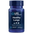 thumbnail image 1 of Life Extension Healthy Lungs – Lung Support Supplement - Helps Maintain Lung & Breathing Health with Boswellia, Bael, Saffron, Andrographolide - Gluten-Free, Once Daily - 30 Vegetarian Capsules, 1 of 6