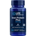 thumbnail image 1 of Life Extension Iron Protein Plus, iron protein succinylate, absorbable iron supplement for whole-body health, non-GMO, gluten-free, vegetarian, 100 capsules, 1 of 10
