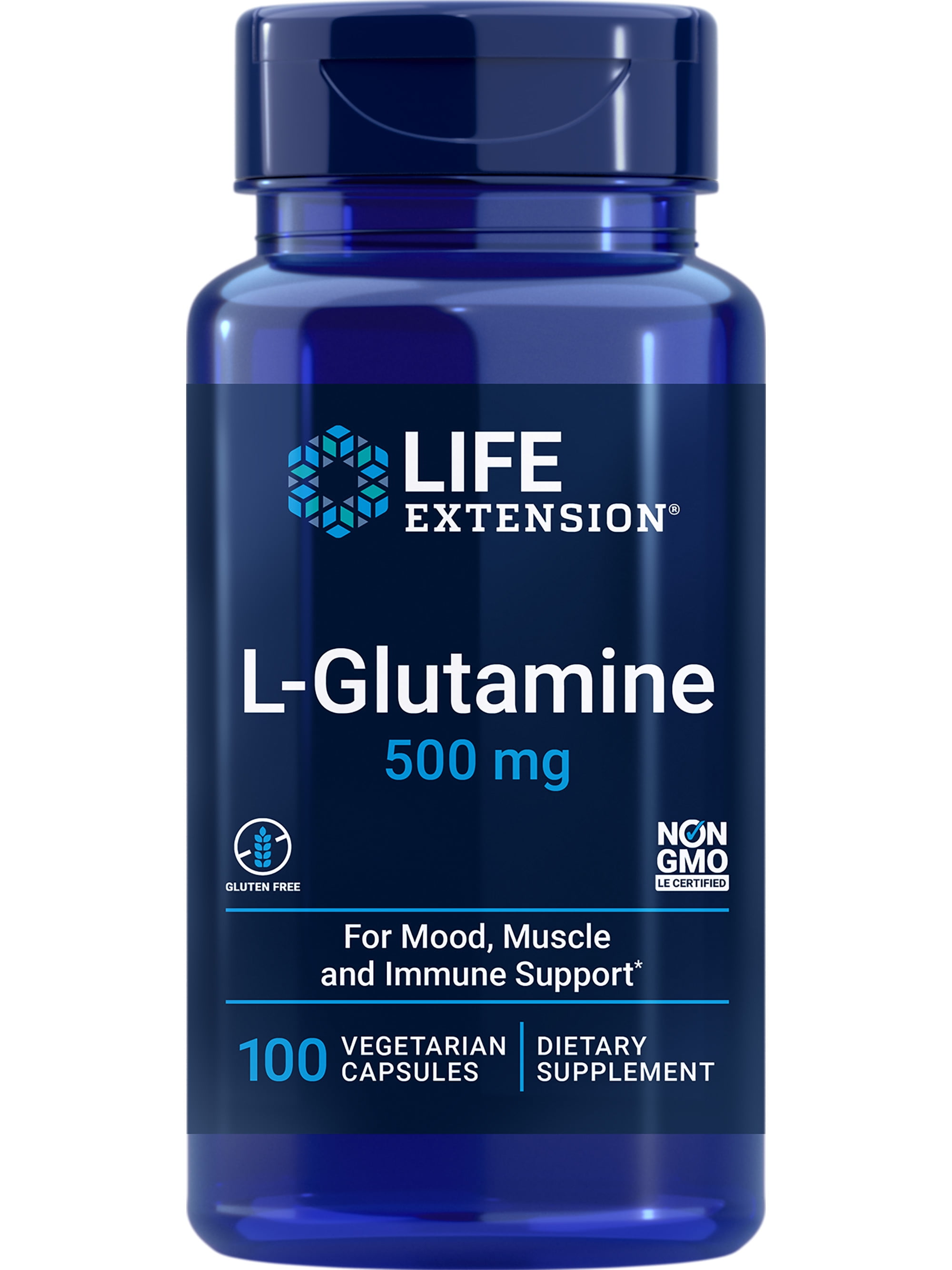 Life Extension LGlutamine, 500 mg Lglutamine, amino acid, supports