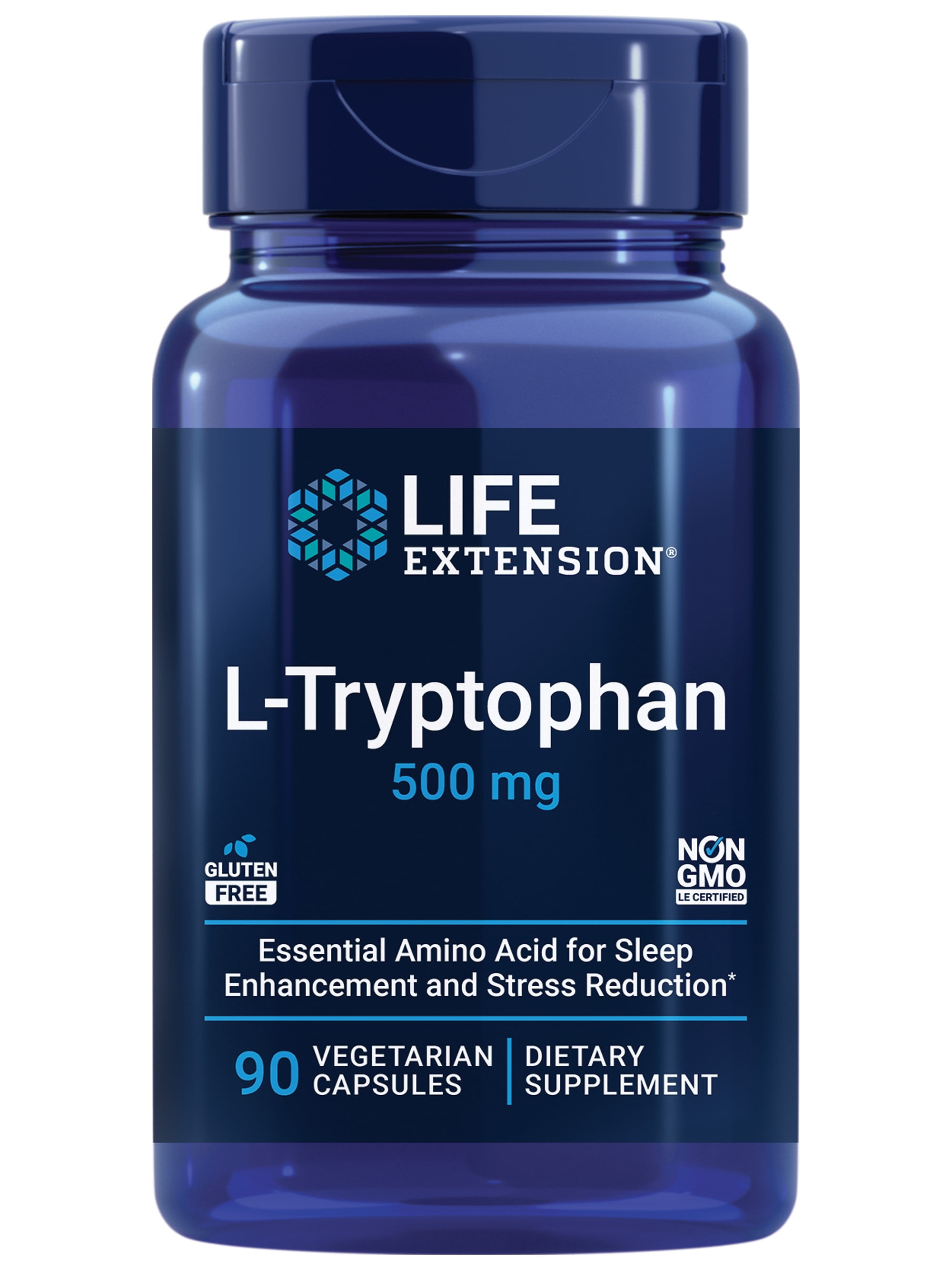 Life Extension LTryptophan 500 mg LTryptophan Supplement for