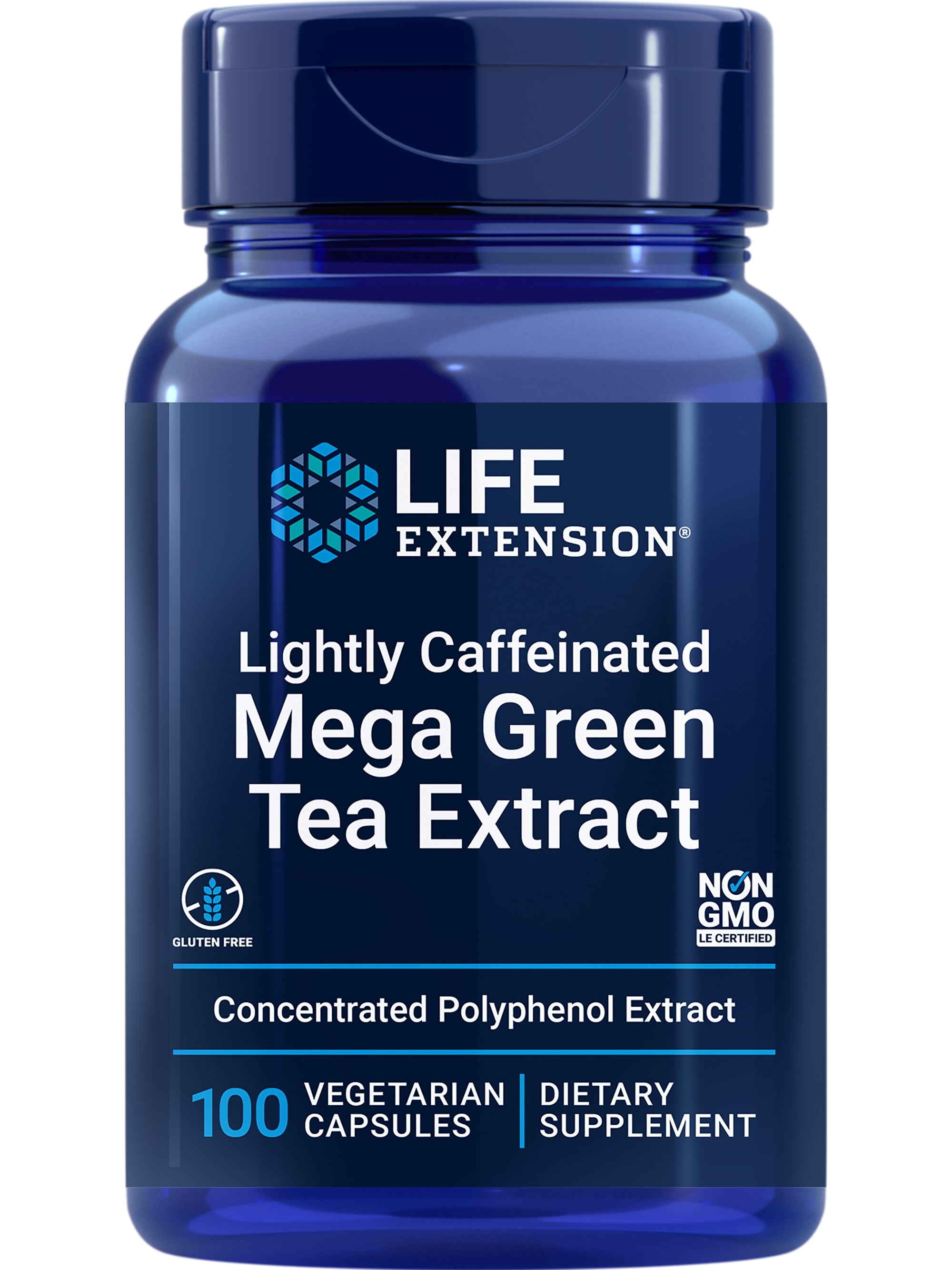 Life Extension Mega Green Tea Extract, 98% EGCG - Supports Health - 100 ...