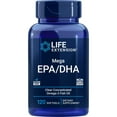 thumbnail image 1 of Life Extension Mega EPA/DHA, omega-3 fatty acids, heart & brain health, inflammation health support, non-GMO, gluten-free, 120 softgels, 1 of 9