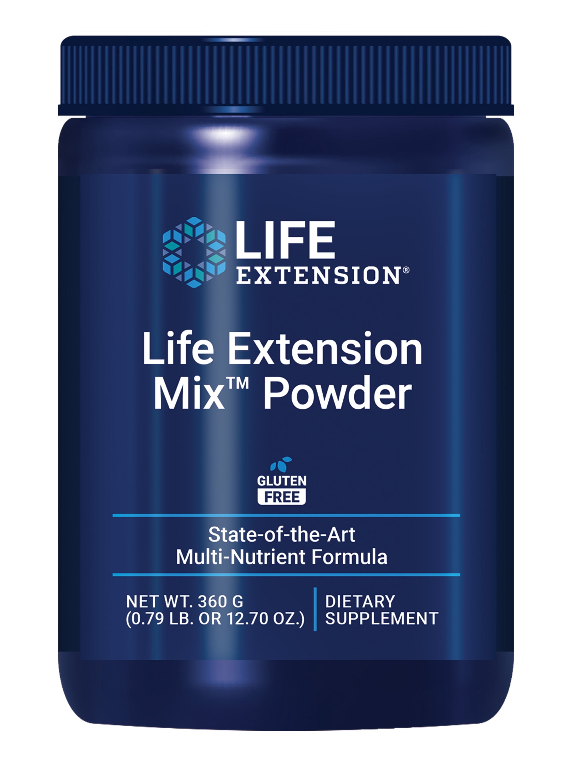 Life Extension Mix Powder, high-potency, advanced vitamin, mineral, fruit and vegetable formula, vitamin B, C, D, E, magnesium, for whole-body health, healthy aging, gluten-free, 12.70 oz.