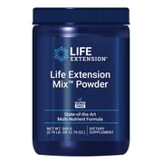 Life Extension Mix Powder, high-potency, advanced vitamin, mineral, fruit and vegetable formula, vitamin B, C, D, E, magnesium, for whole-body health, healthy aging, gluten-free, 12.70 oz.