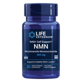 Life Extension NAD+ Cell Support NMN, Healthy Aging, Energy Support, nicotinamide mononucleotide, NAD+, 300 mg, Gluten Free, Non-GMO, Vegetarian, 30 Capsules