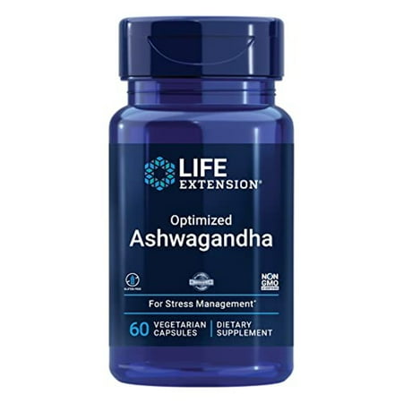 Life Extension - Optimized Ashwagandha Extract - Sensoril - 60 Vegetarian Capsules